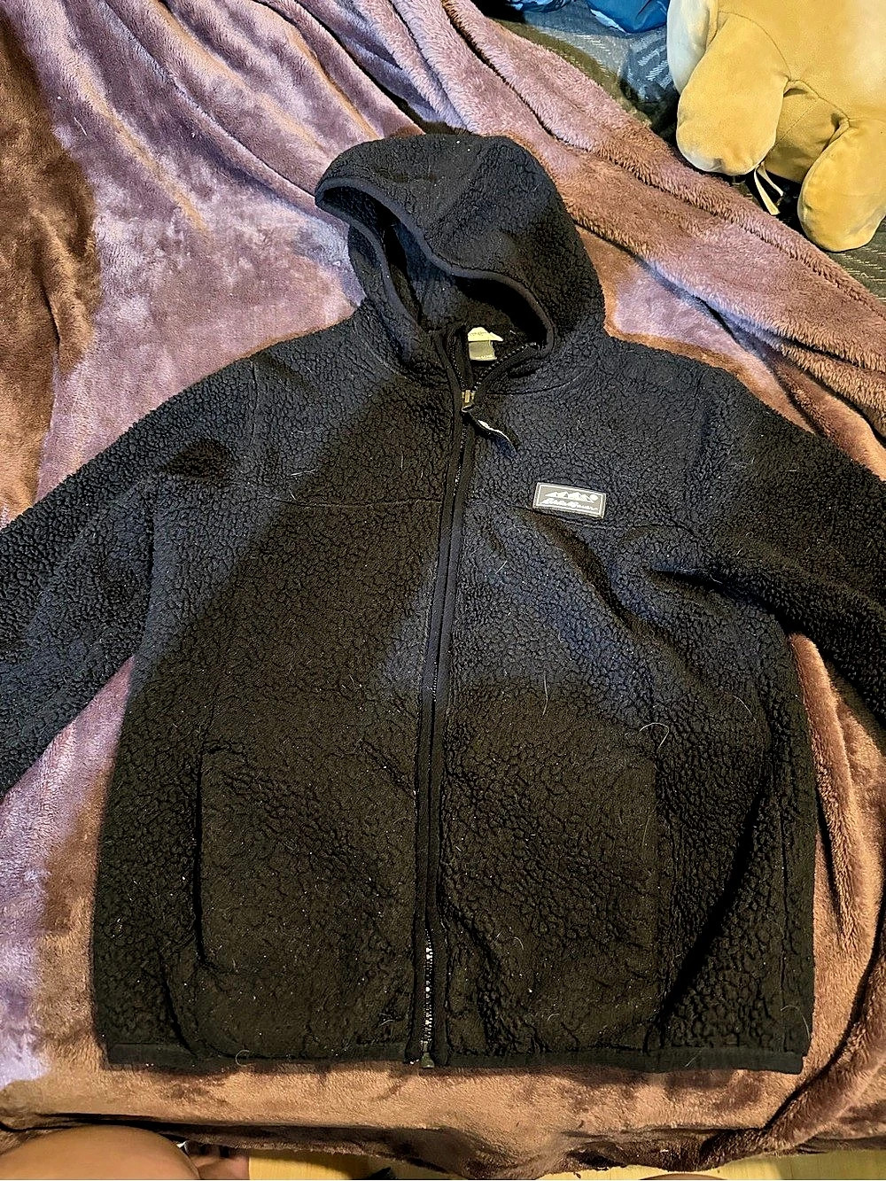 Eddie Bauer Black Fleece Hooded Jacket Medium kids